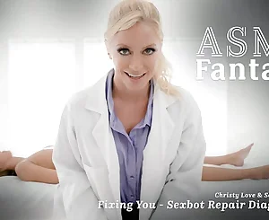ASMR Fantasy - Hyper Real Sexbot Christy Love SQUIRTS All Over G/g Technician Serene Siren